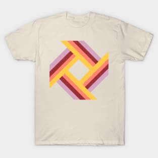 70s mod lines and diamonds T-Shirt